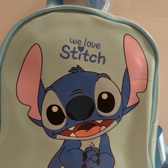 New Disney Stitch mini backpack light Blue - Picture 3 of 7